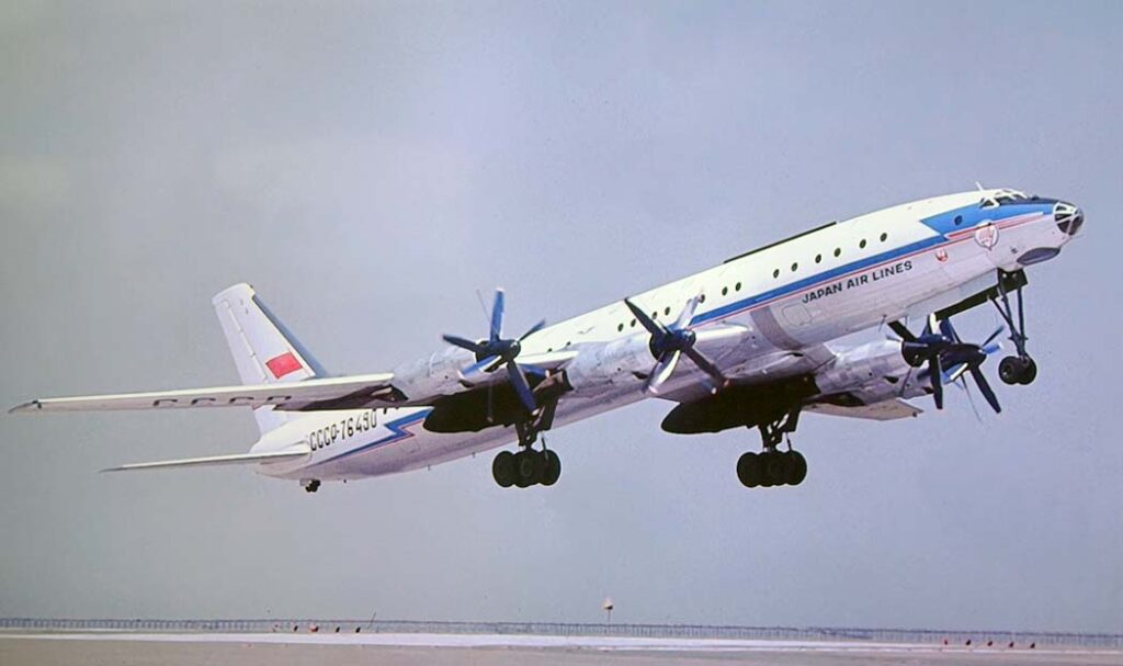 Ту-114 взлет Аэрофлот